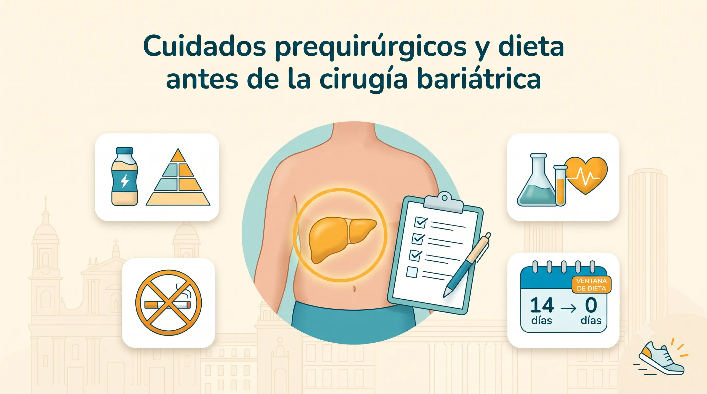 Cuidados prequirúrgicos y dieta antes de la cirugía bariátrica