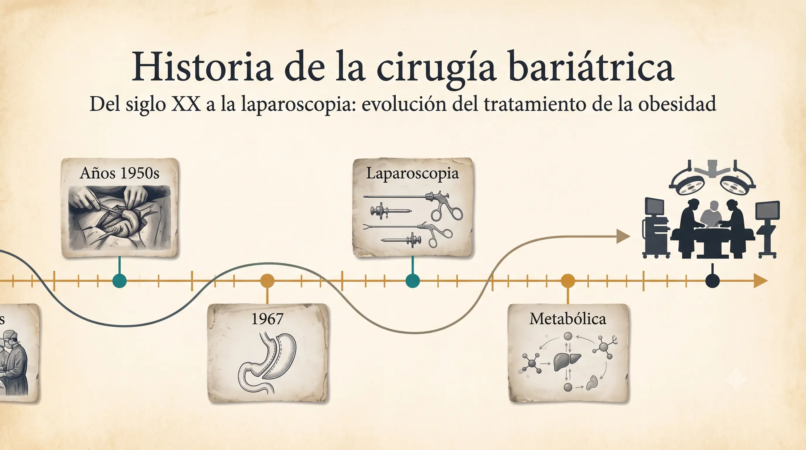 Historia de la cirugía bariátrica: evolución del tratamiento de la obesidad