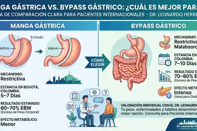 Manga gástrica vs bypass gástrico: ¿cuál es mejor para ti?
