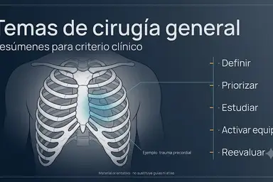 Temas de Cirugía General con Resúmenes Detallados